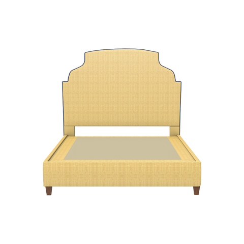 Aspen Platform Bed in Natural Raffia