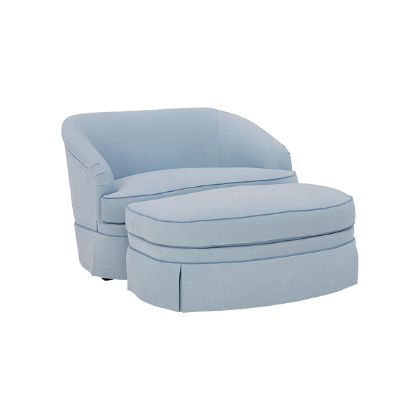 Tini Loveseat Ottoman - Seating for 2+