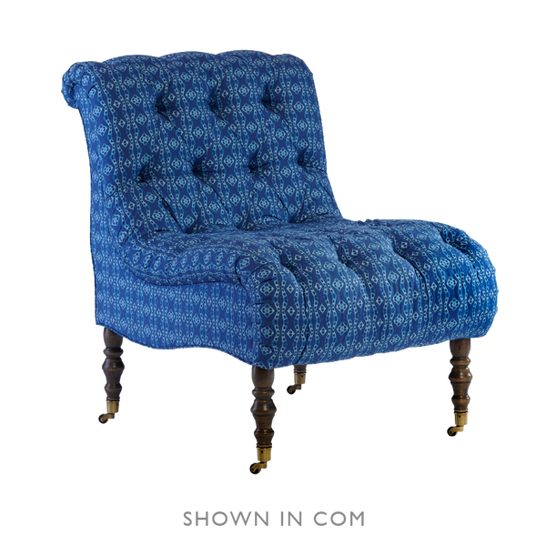 Tufted Favorite Chair - complete-Tini-III-Painted-Glass-Table
