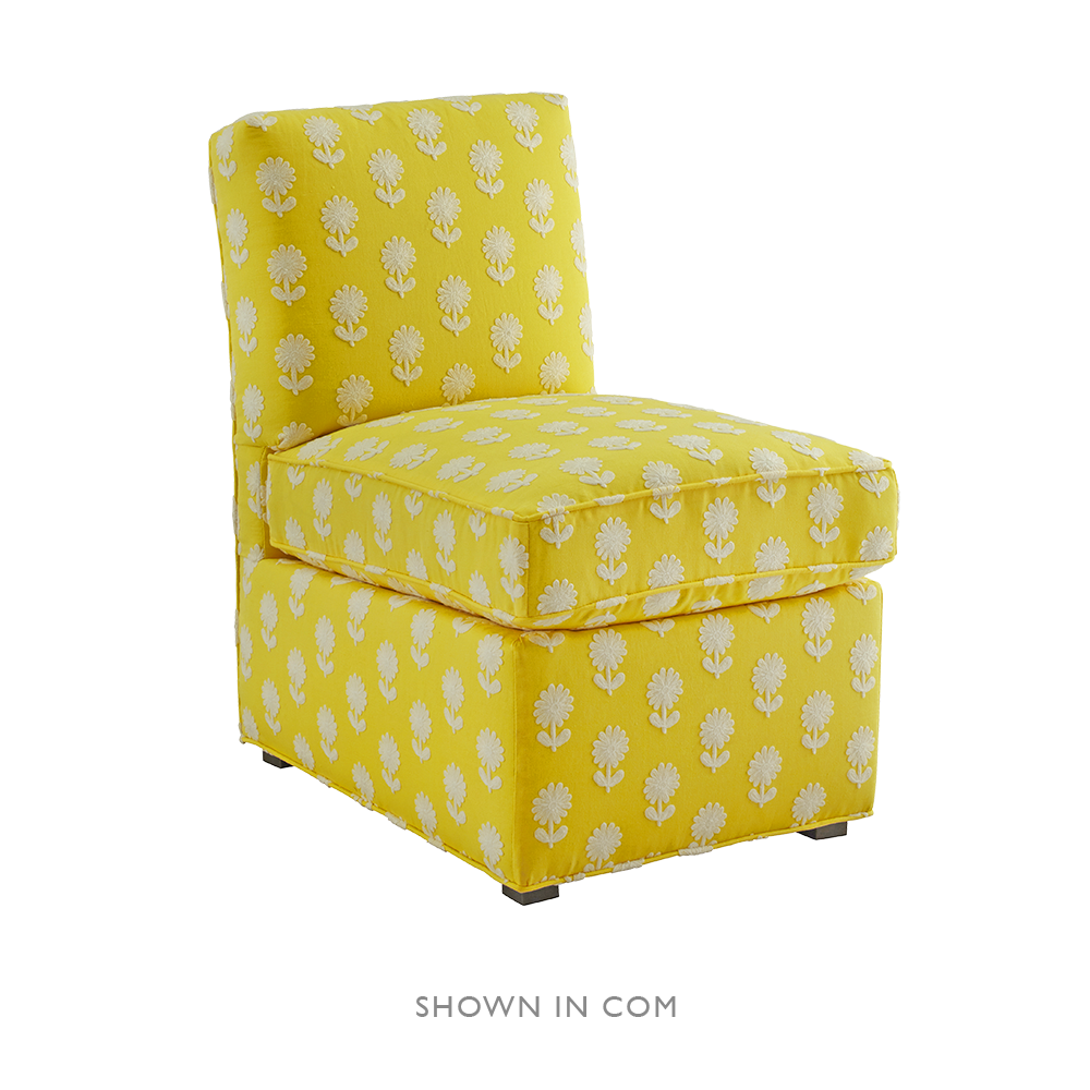 Upholstered Slipper Chair