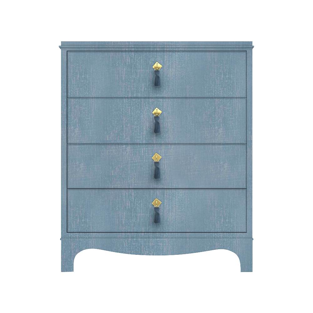 Easton Bachelor Chest in Denim Blue Finish