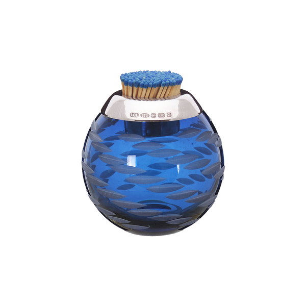Medium Sterling Matchstrike - Steel Blue/Diagonal Step - 2022 holiday gift guide