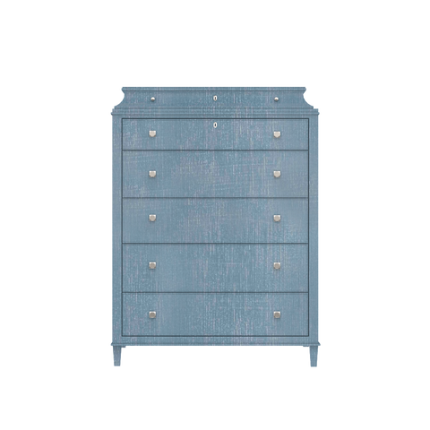 Rowayton Bachelor Chest in Denim Blue Finish