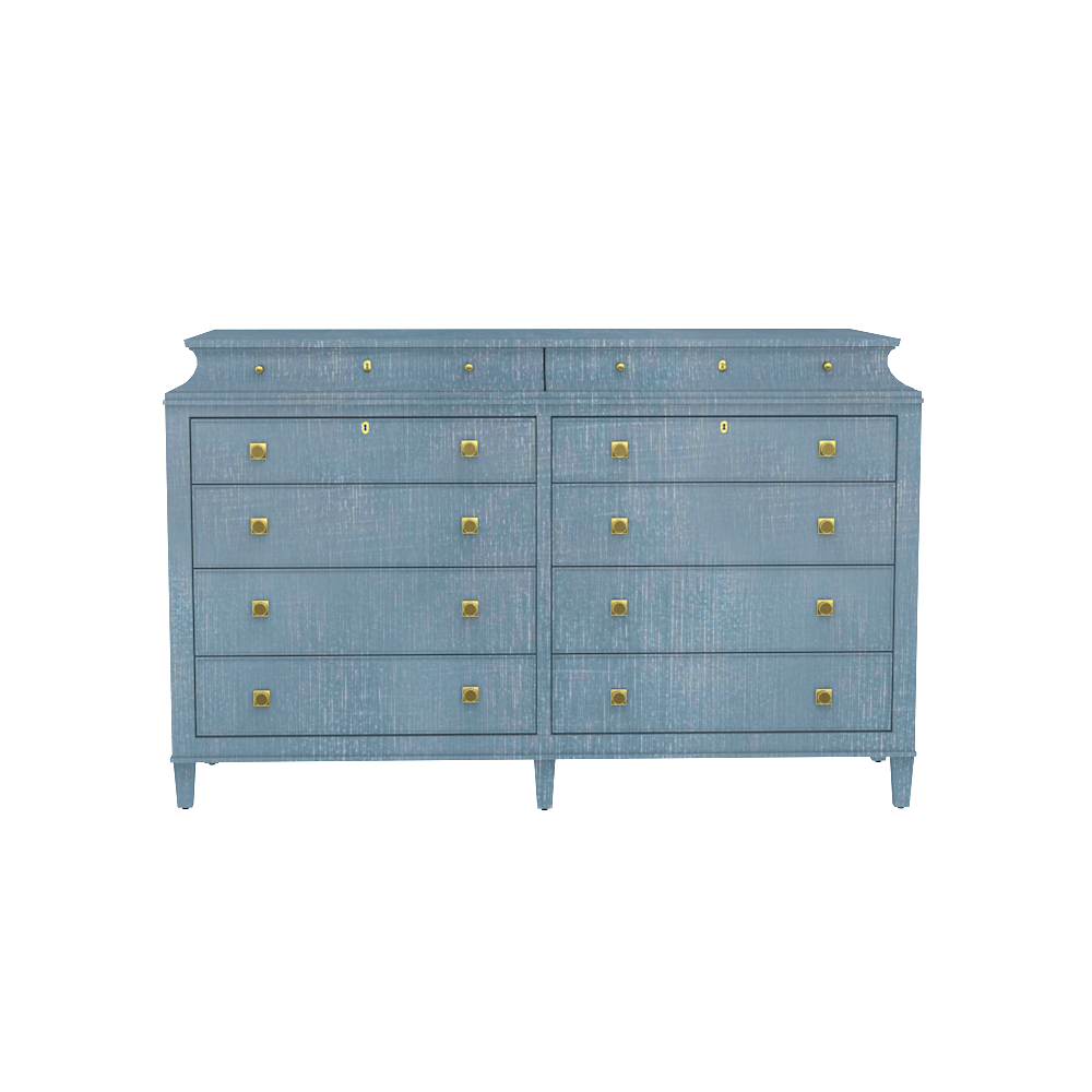 Rowayton Double Chest in Denim Blue Finish