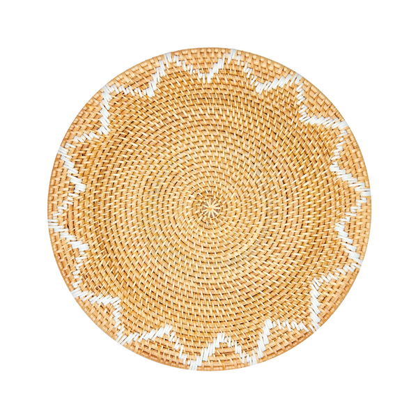 Zig Zag Rattan Placemat - Set of 4 - All