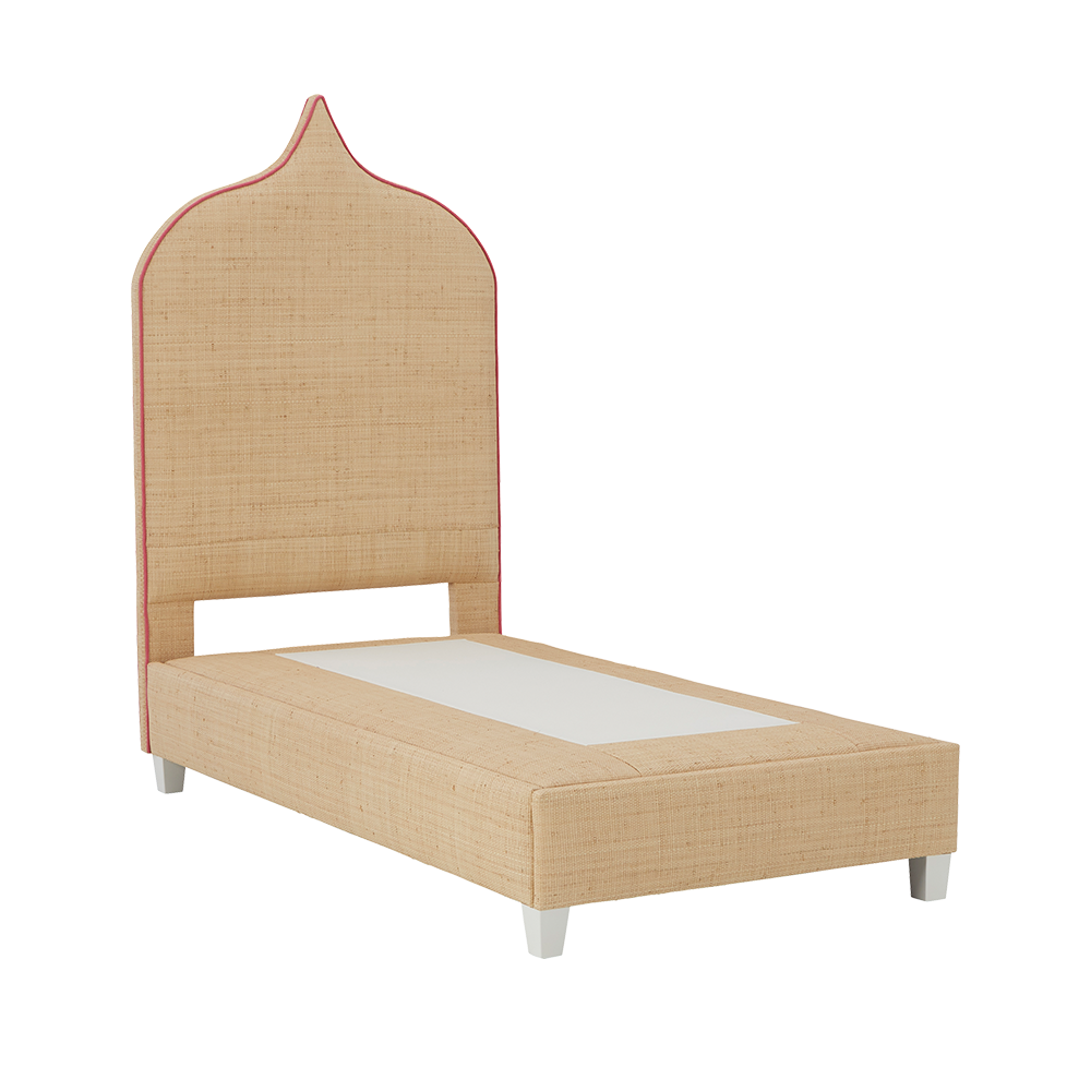 Taj Platform Bed in Natural Raffia